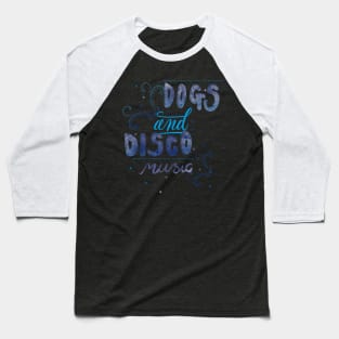 Dogs and Disco Music Pets, Old School T-shirt Baseball T-Shirt